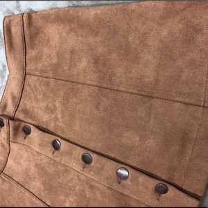 Women’s Forever 21 Button up Suede Mini Skirt